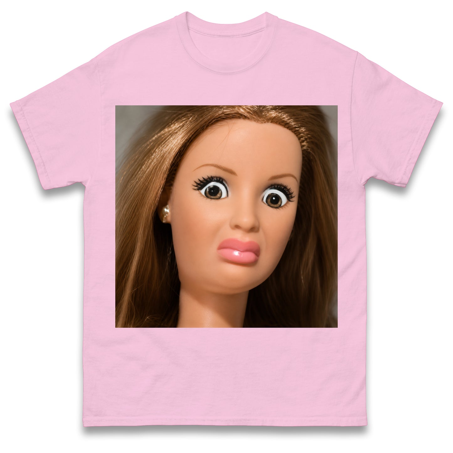 Funny Distressed Doll Face Meme T Shirt