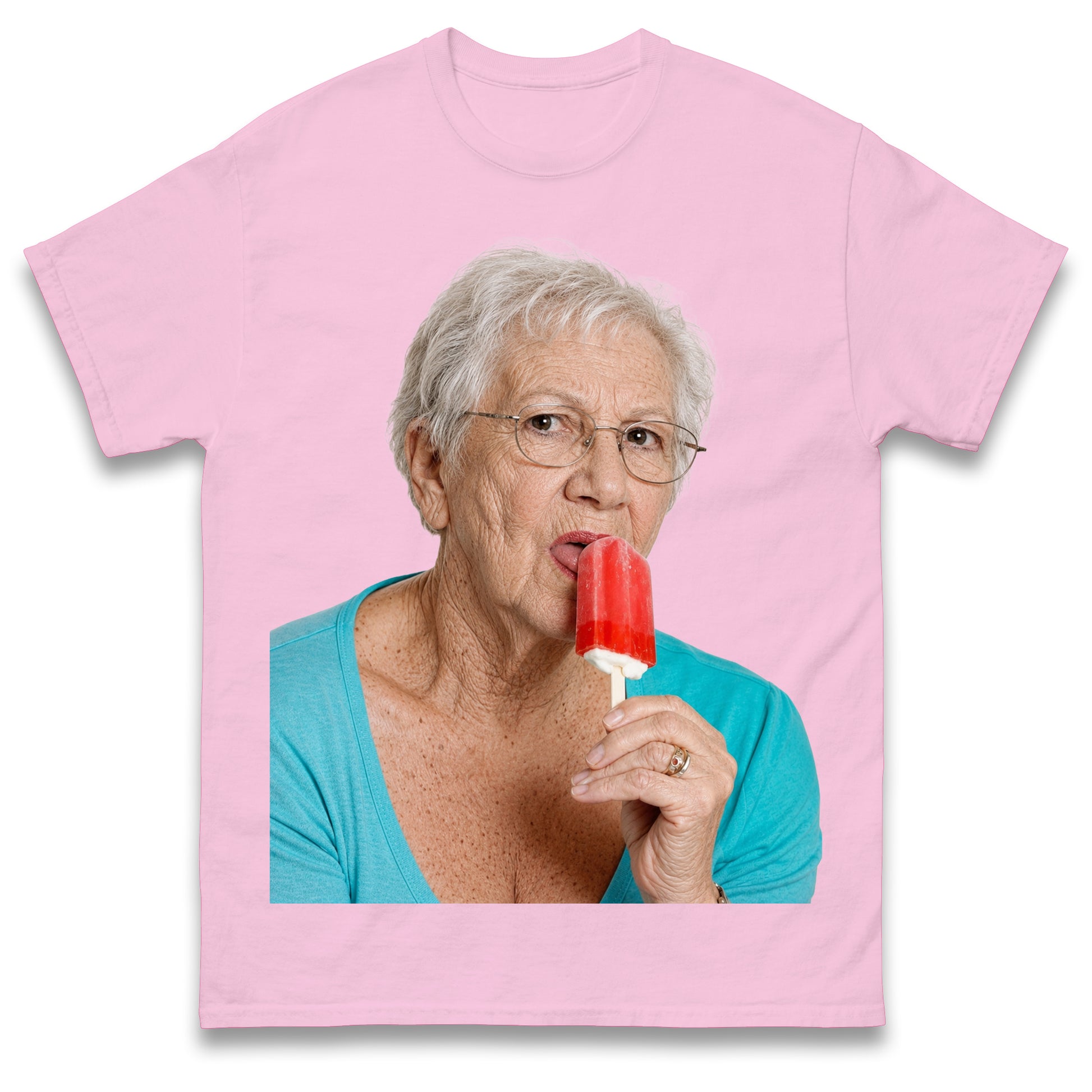 Grandma Licking Lollipop Seductively T Shirt