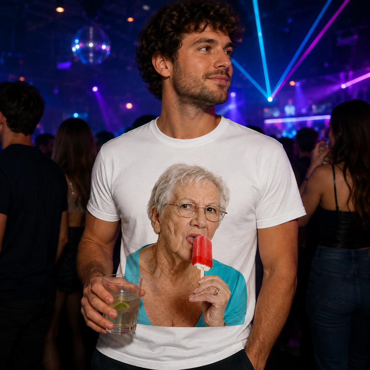 Grandma Licking Lollipop Seductively T Shirt