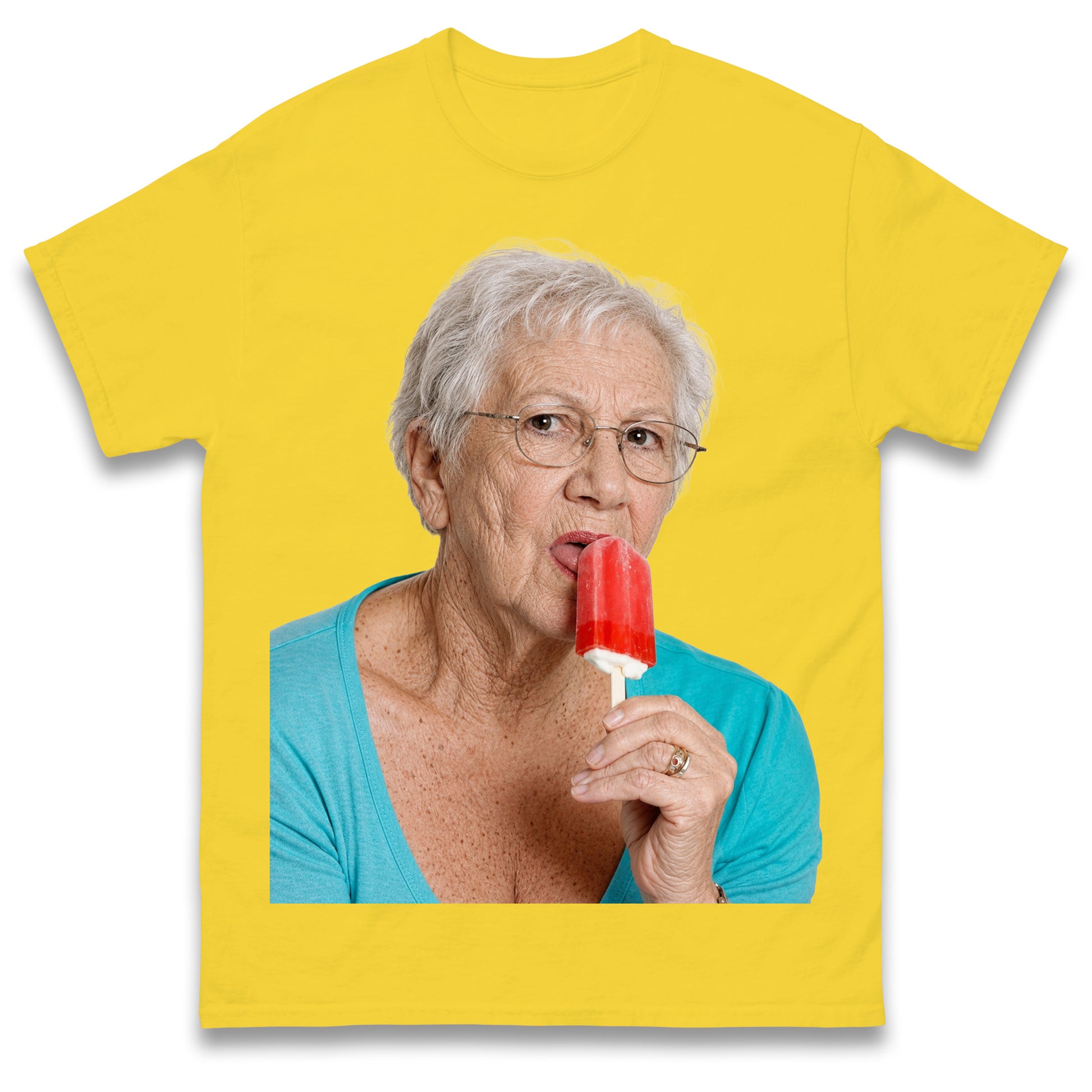 Grandma Licking Lollipop Seductively T Shirt