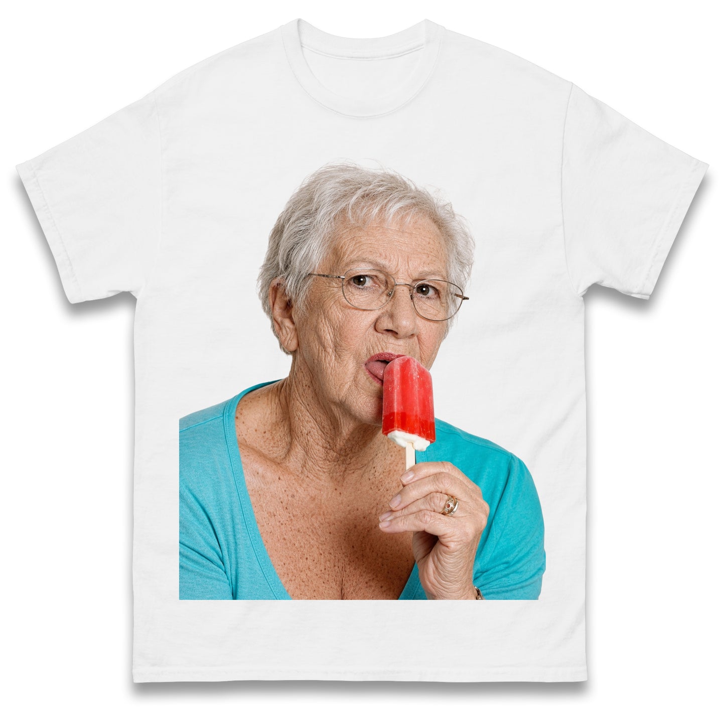 Grandma Licking Lollipop Seductively T Shirt