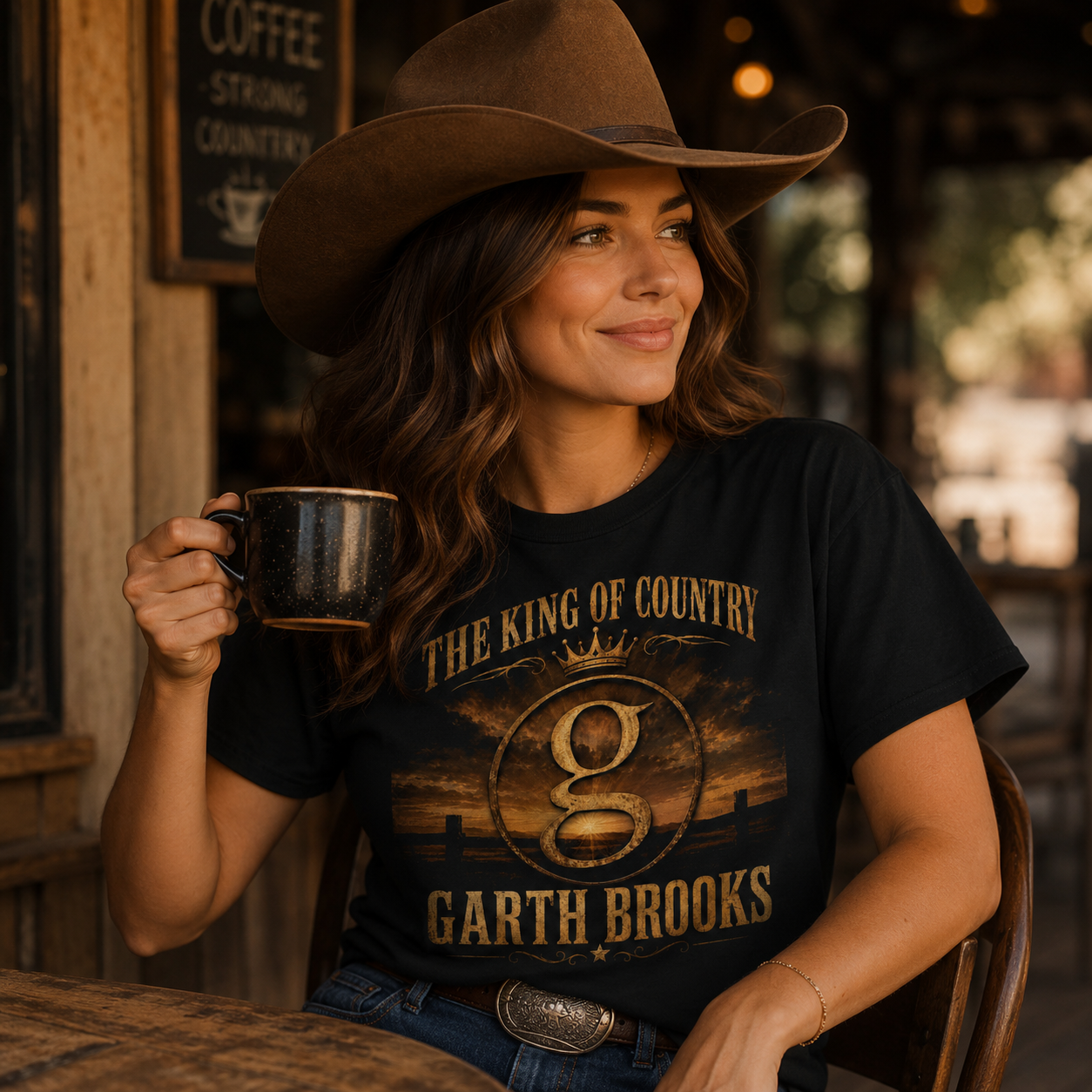 The King of Country Garth Brooks T Shirt