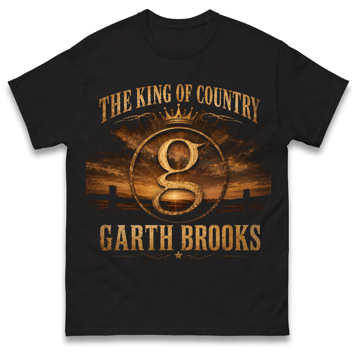 The King of Country Garth Brooks T Shirt