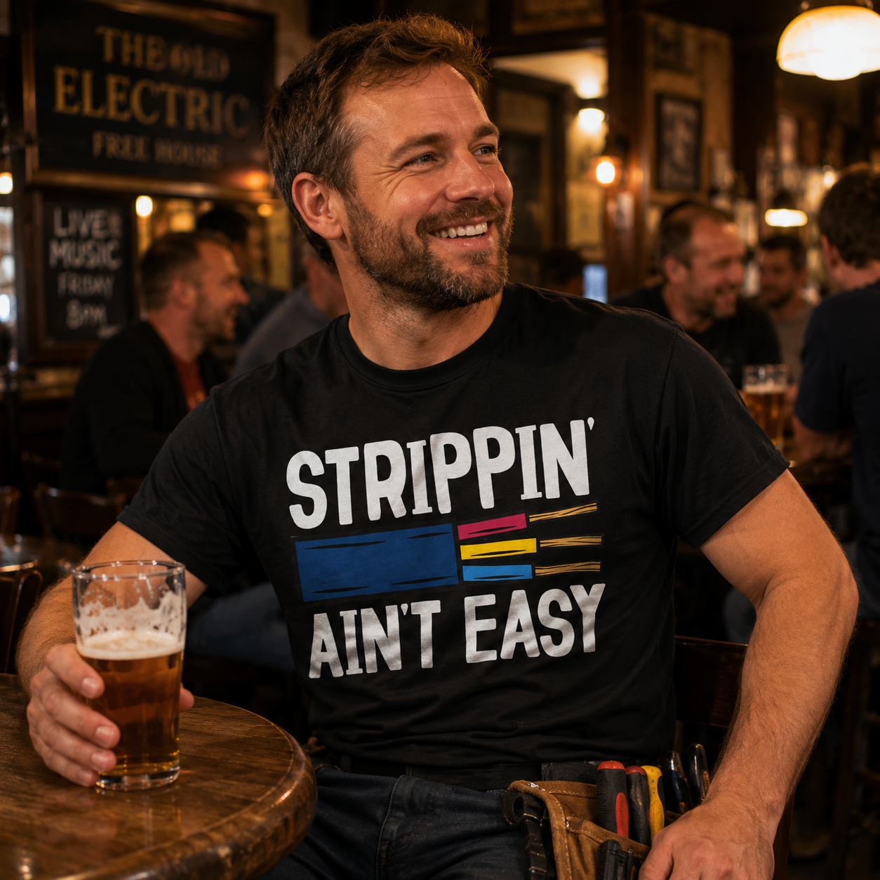 Srippin Aint Easy T Shirt Gift for Electrician