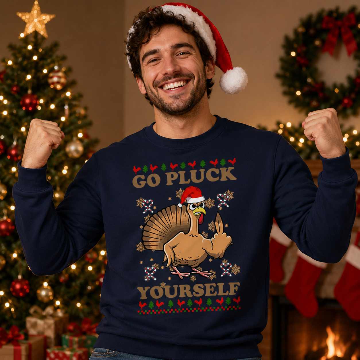 Go Pluck Yourself Christmas Jumper