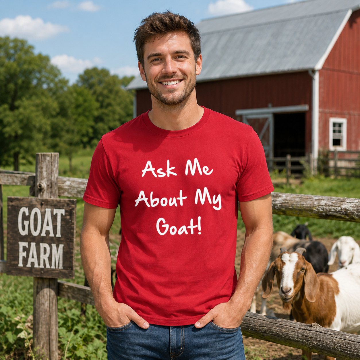 Ask Me About My Goat T Shirt