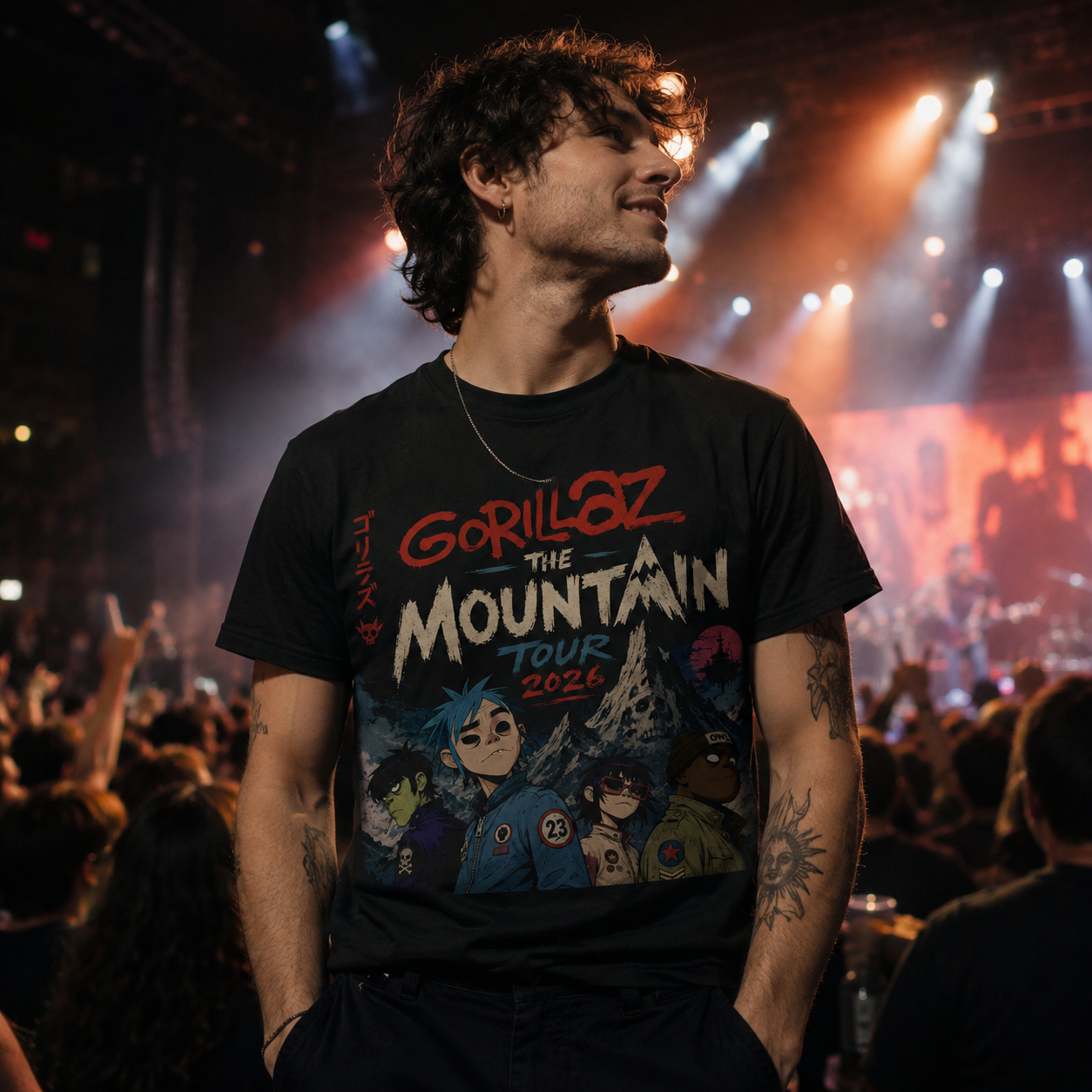 Gorillaz The Mountain Tour 2026 T Shirt