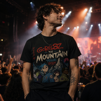 Gorillaz The Mountain Tour 2026 T Shirt