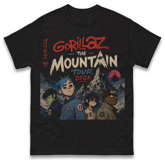 Gorillaz The Mountain Tour 2026 T Shirt