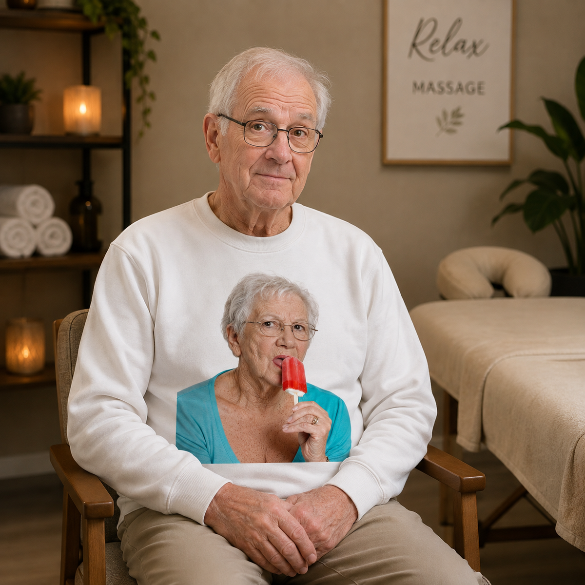 Grandma Licking Lollipop Seductively Jumper