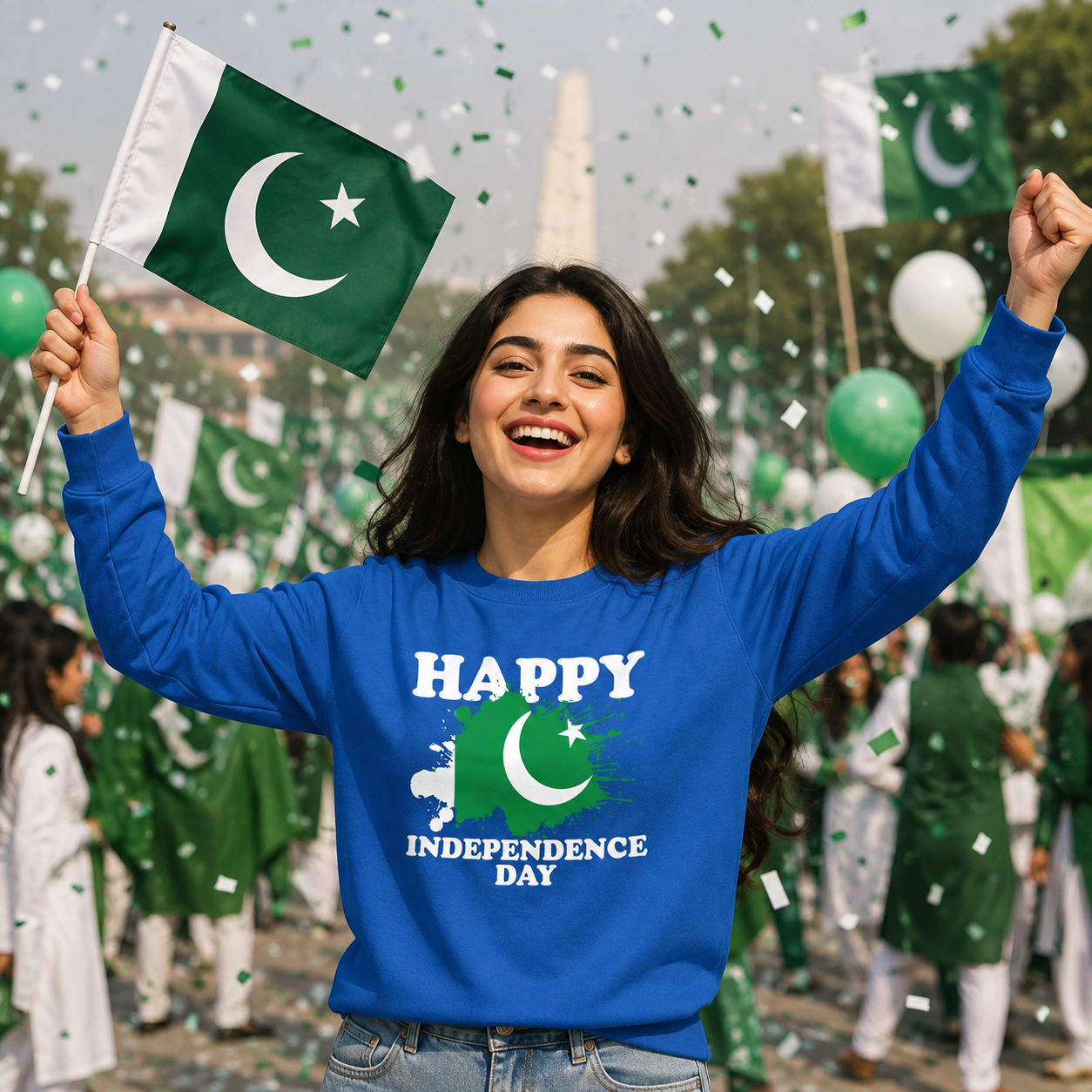 Happy Pakistan Independence Day Sweatshirt