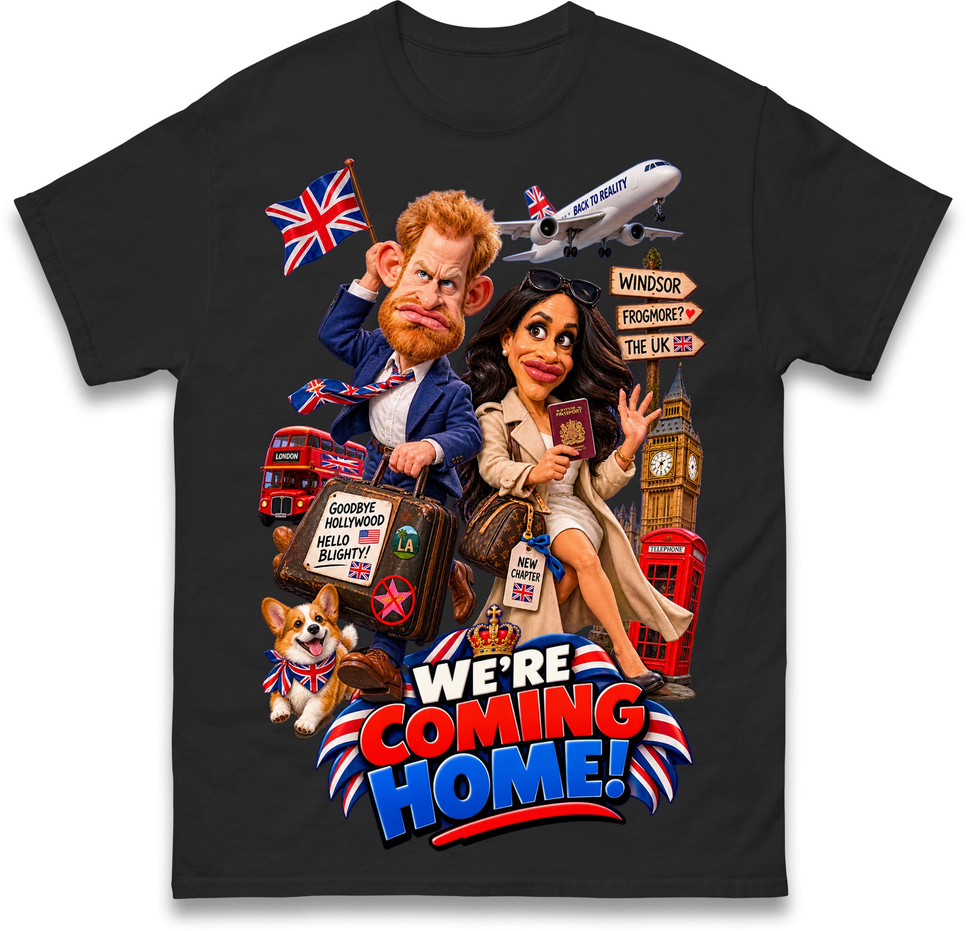 Harry and Meghan Moving Back To UK T Shirt