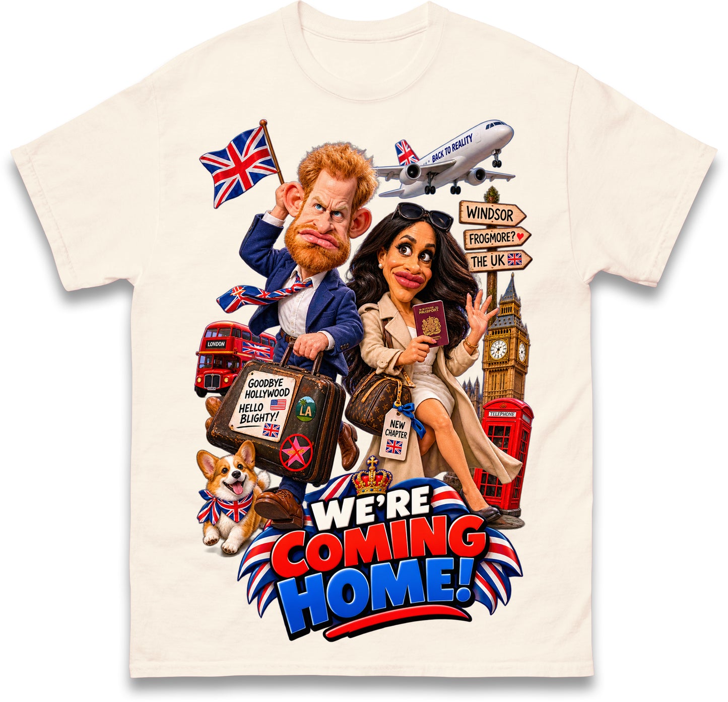 Harry and Meghan Moving Back To UK T Shirt