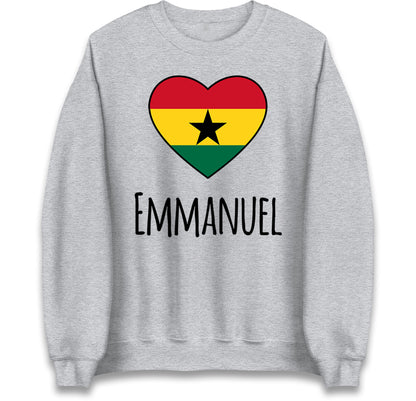 ghana heart flag jumper