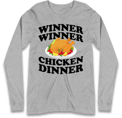 Chicken Dinner Pubg Long Sleeve T-Shirt