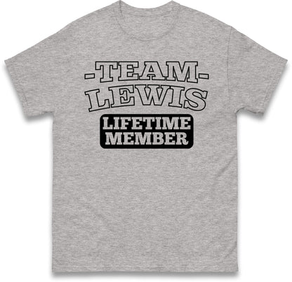 Team Lewis Lifetime Member T Shirt