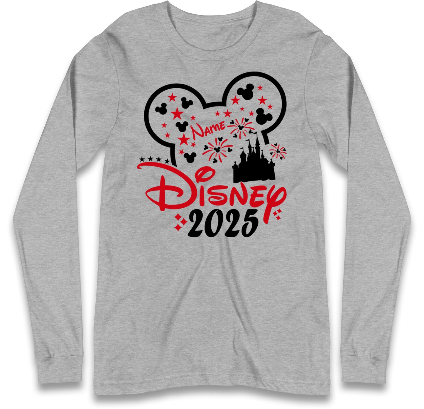 Mickey Mouse Castle Long Sleeve T Shirt