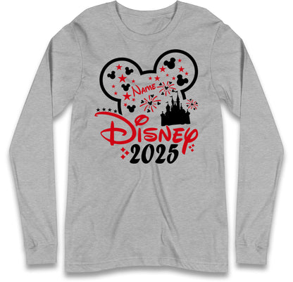 Mickey Mouse Castle Long Sleeve T Shirt