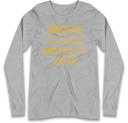 Kung Fu Fighter Long Sleeve T Shirt