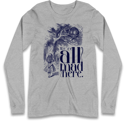Alice And Cheshire Cat Long Sleeve T Shirt