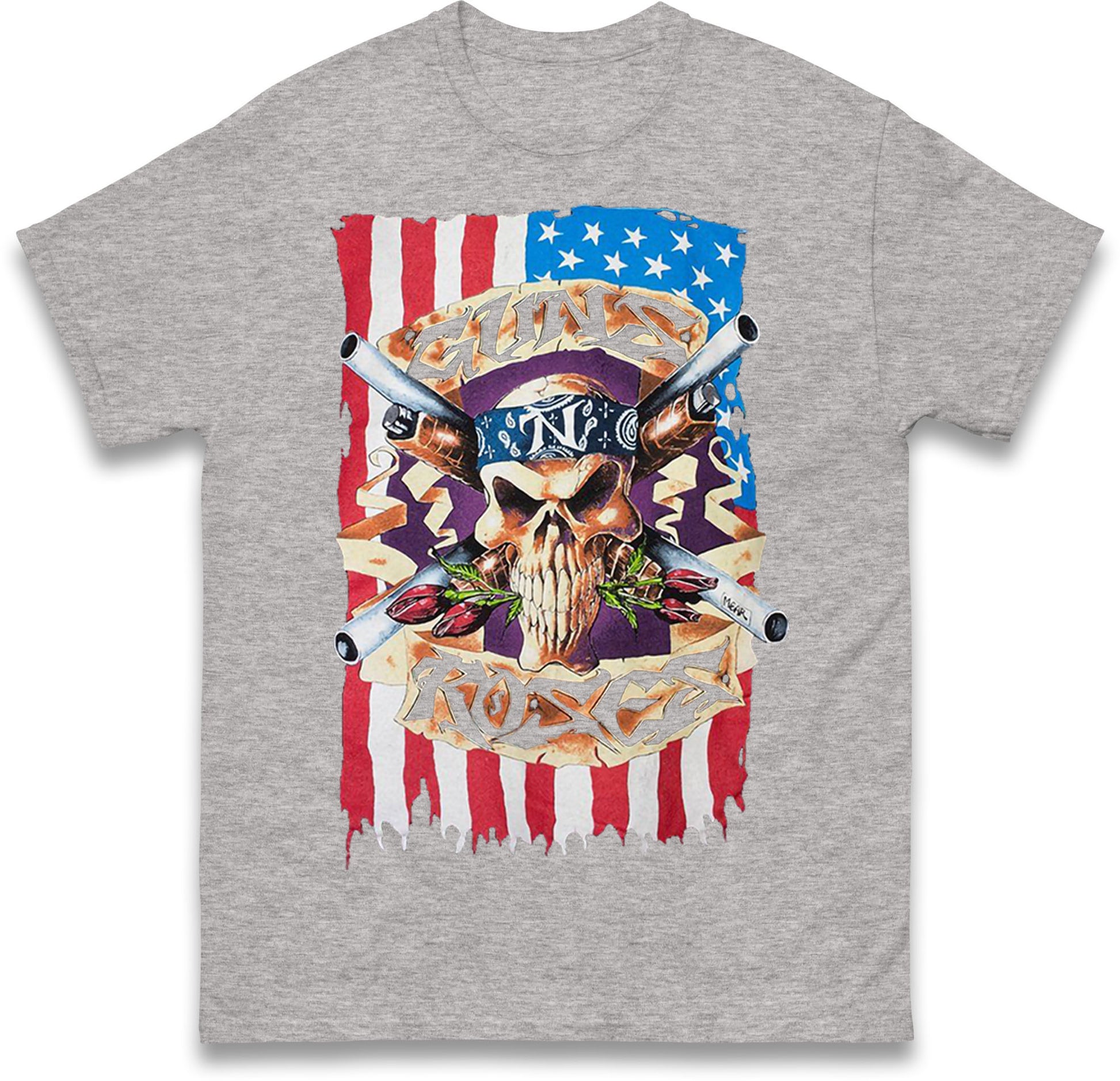 Guns N Roses American Flag T Shirt
