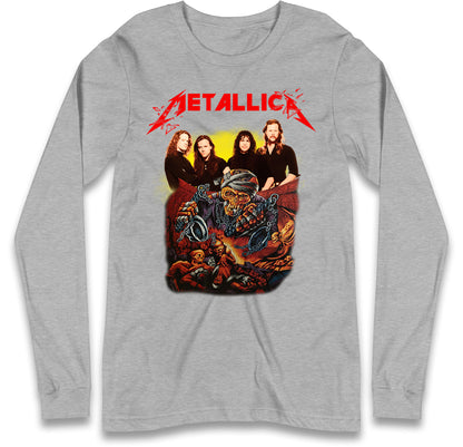 Metallica Skelington Long Sleeve T Shirt