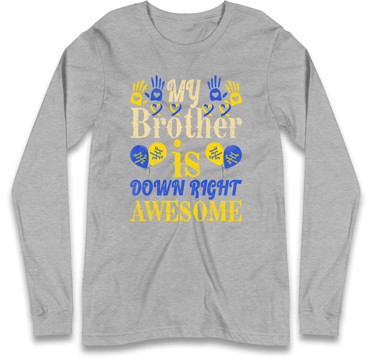 world down syndrome day long sleeve t shirt