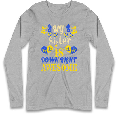 world down syndrome day long sleeve t shirt