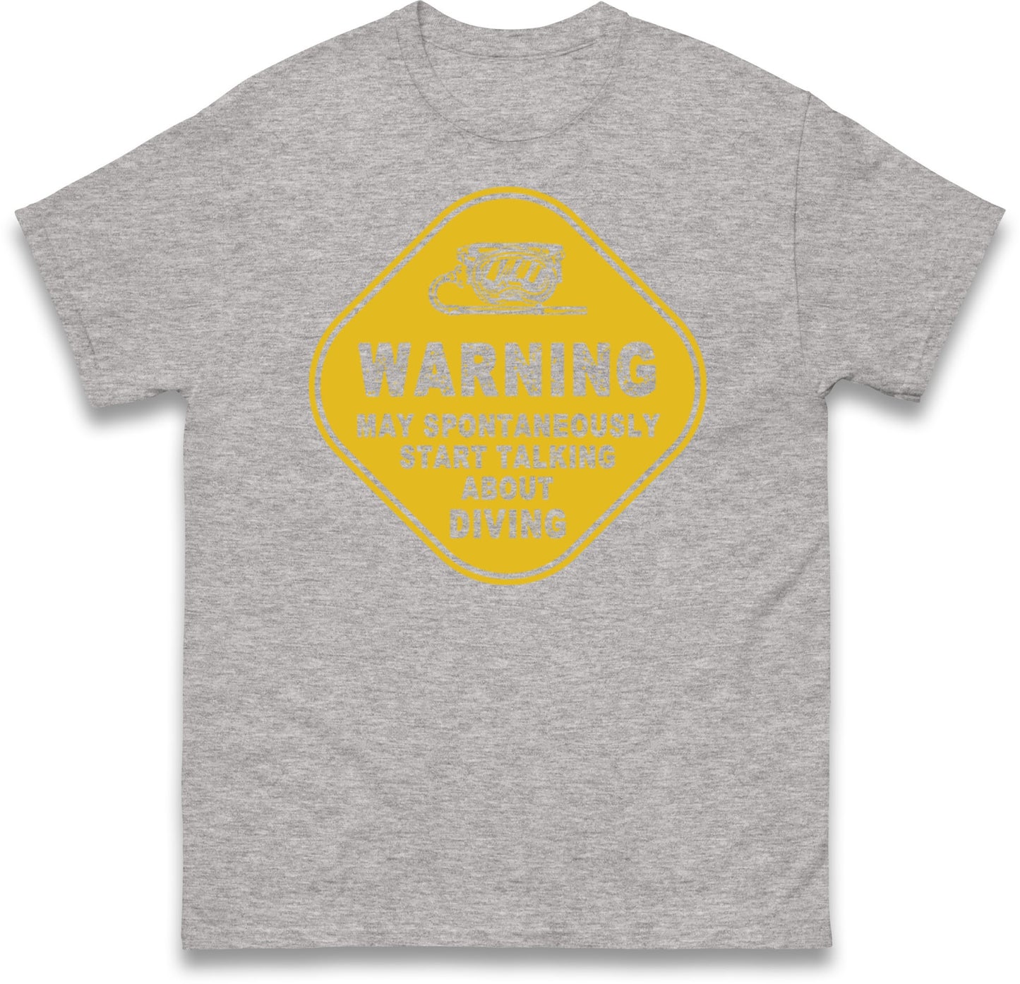 warning diving t shirt