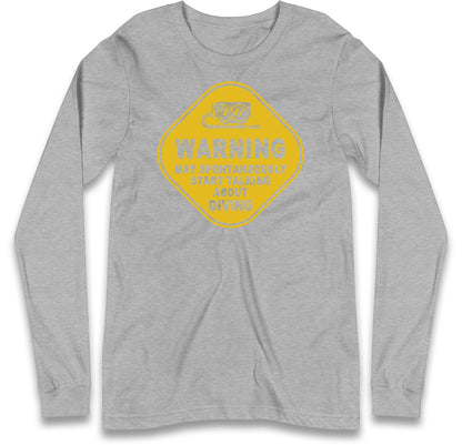 warning diving long sleeve t shirt