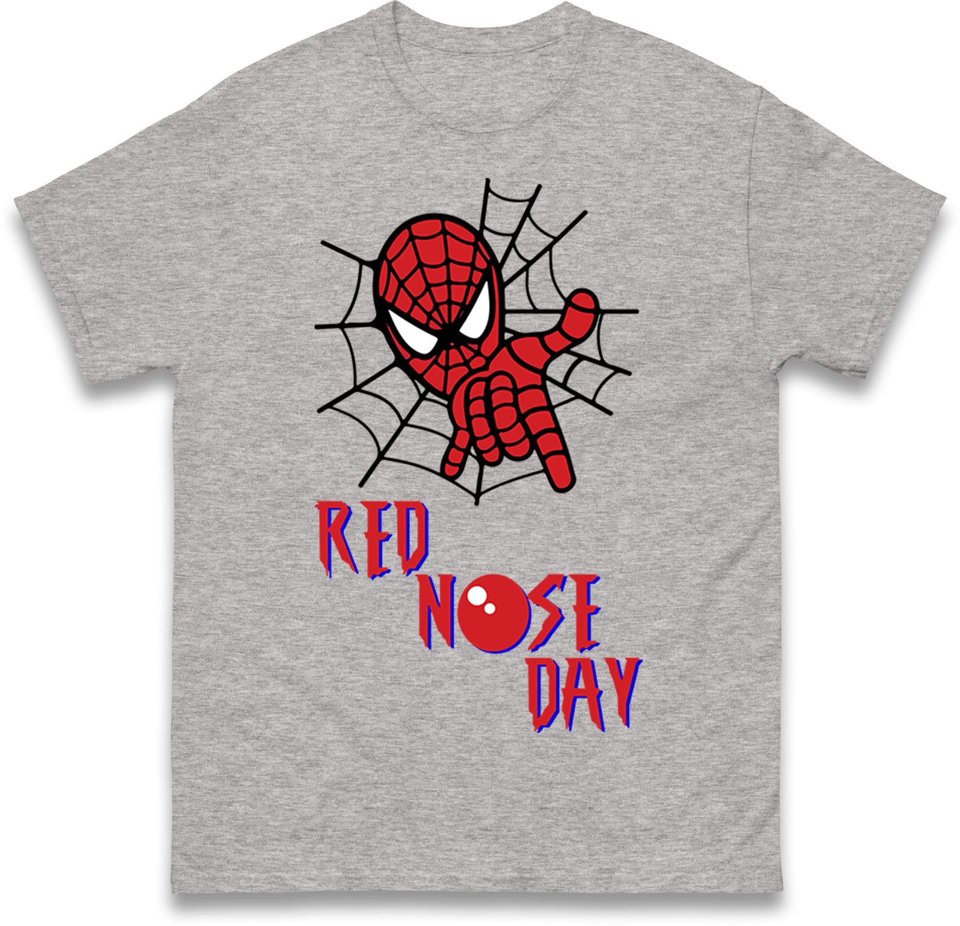 Spider Man Red Nose Day T Shirt