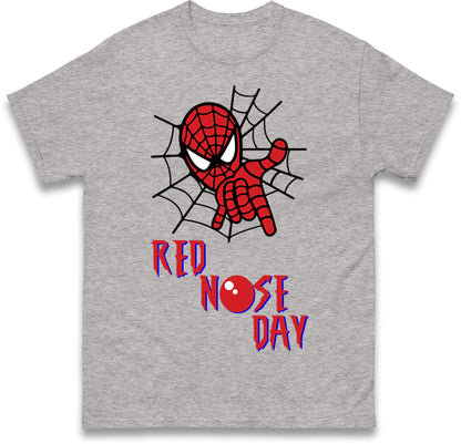 Spider Man Red Nose Day T Shirt