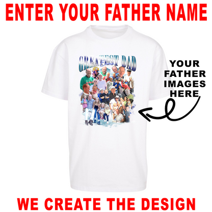 Fathers Day Personalised Oversized T Shirt