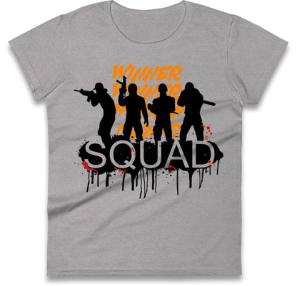 Pubg Squad Ladies T Shirt