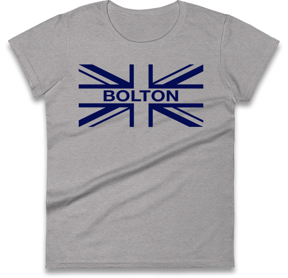 Bolton Union Jack Ladies T Shirt