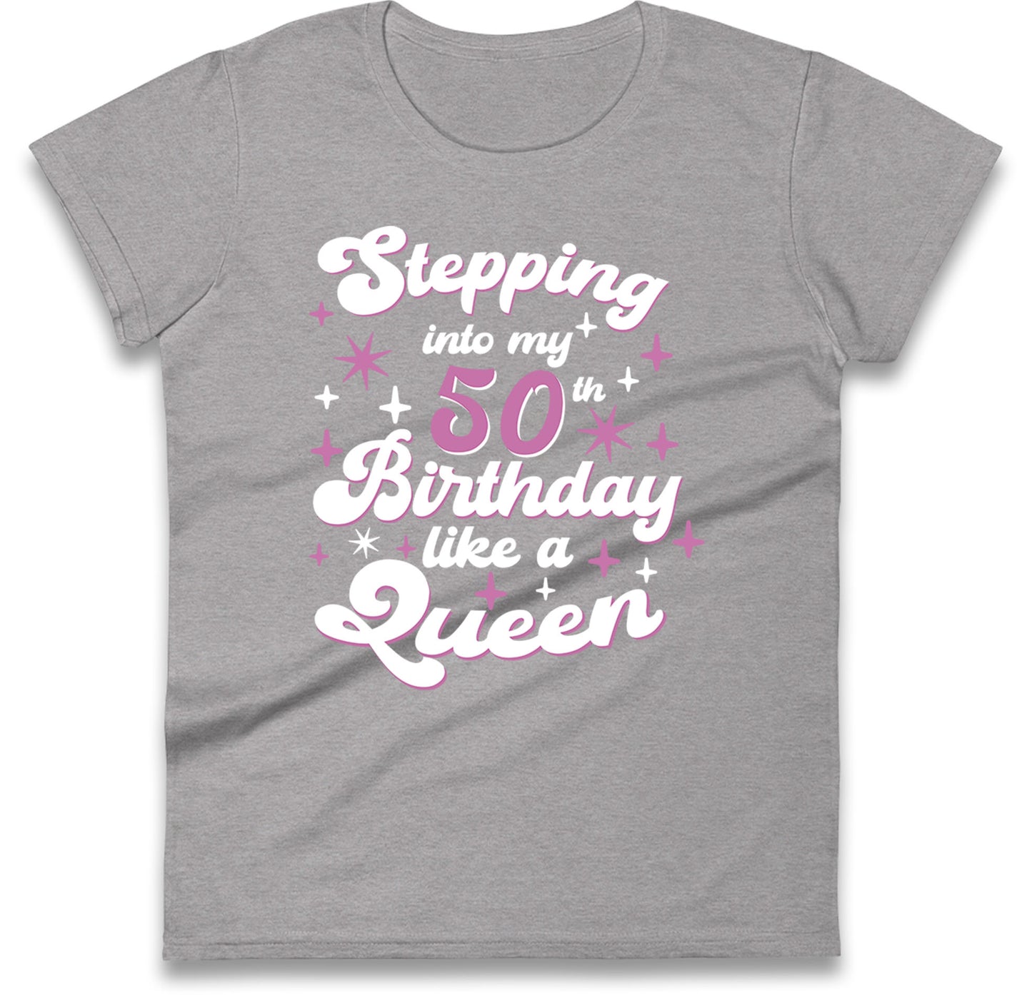 Queen 50th Birthday Womens T Shirt