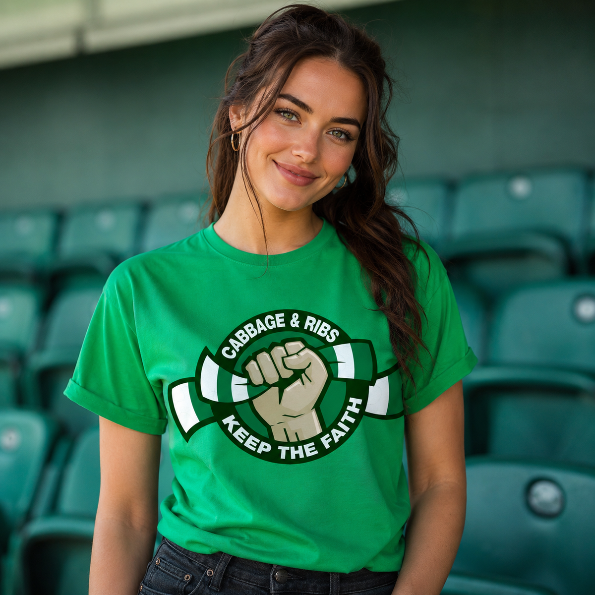 Cabbage & Ribs Keep The Faith T Shirt
