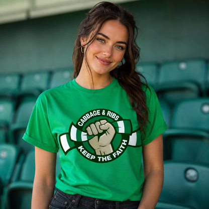 Cabbage & Ribs Keep The Faith T Shirt