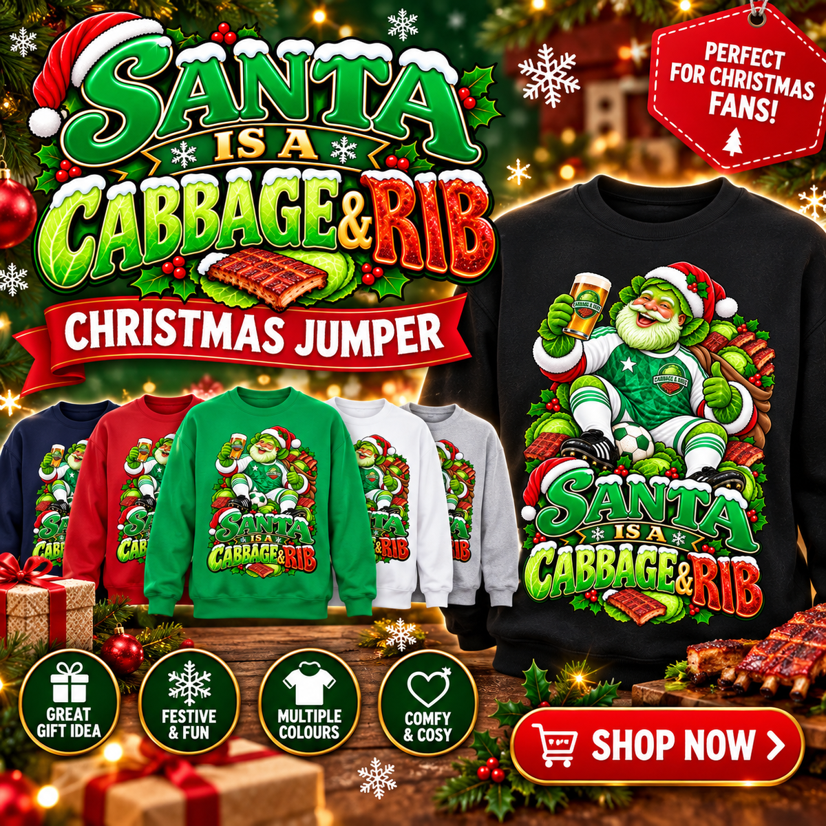 Hibs Christmas Jumper