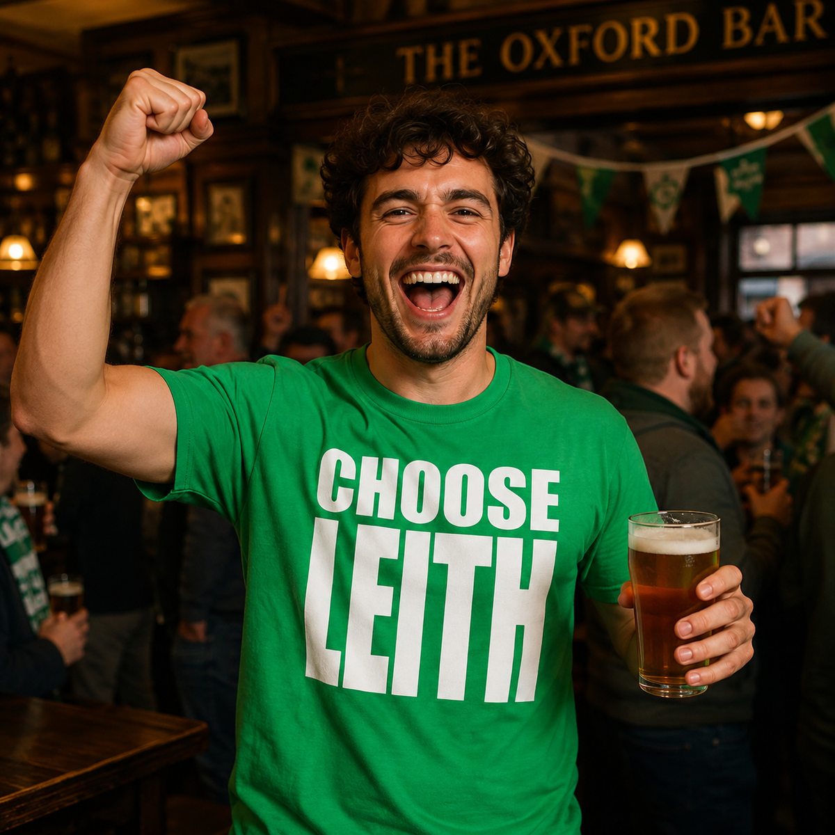 Hibs FC Choose Leith Football T Shirt