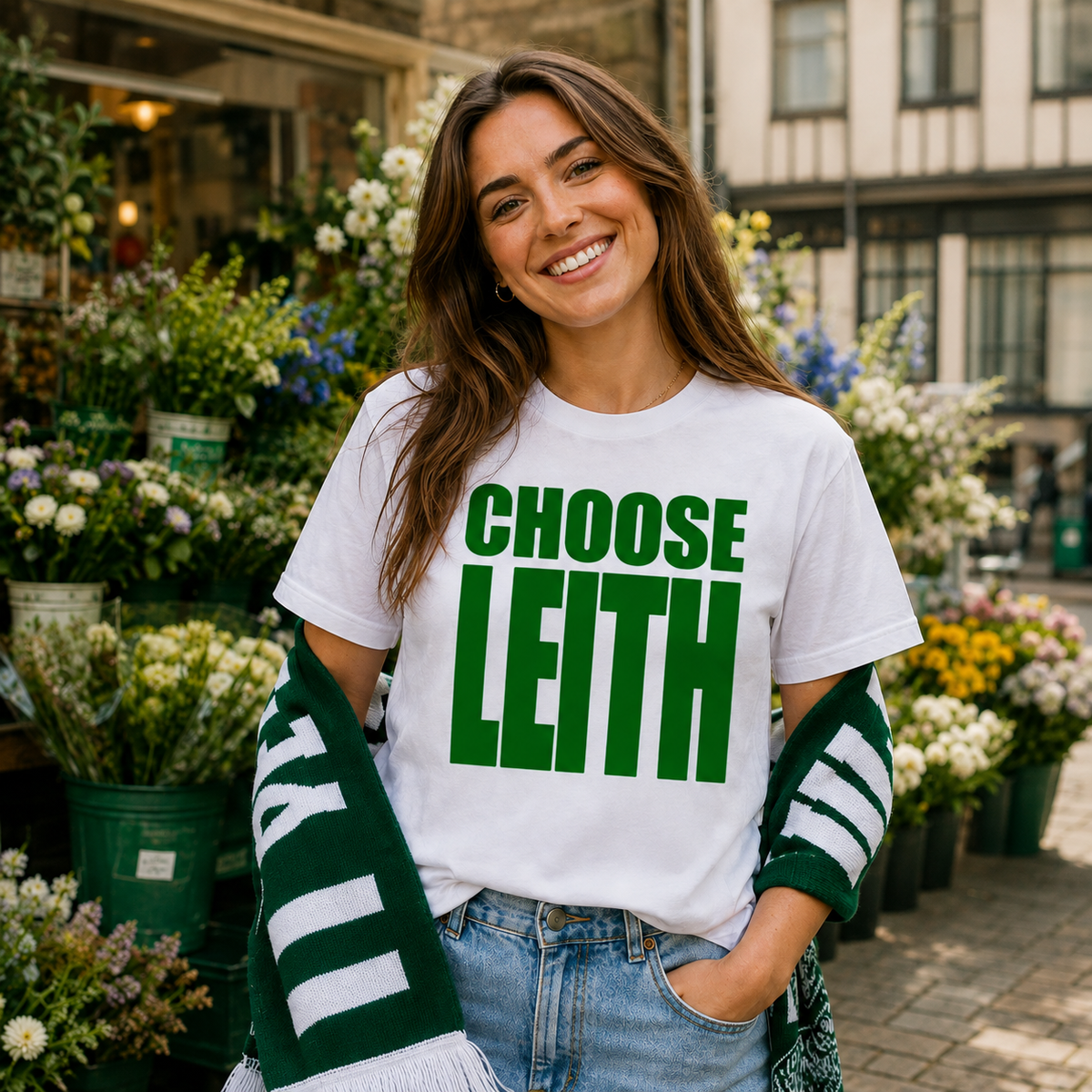 Hibs FC Choose Leith Football T Shirt