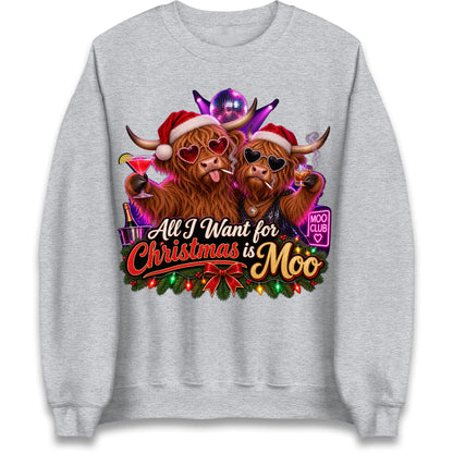 Highland Cow Christmas Jumper