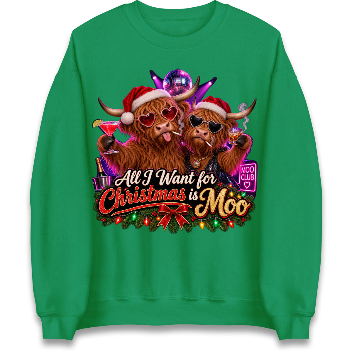 Highland Cow Christmas Jumper