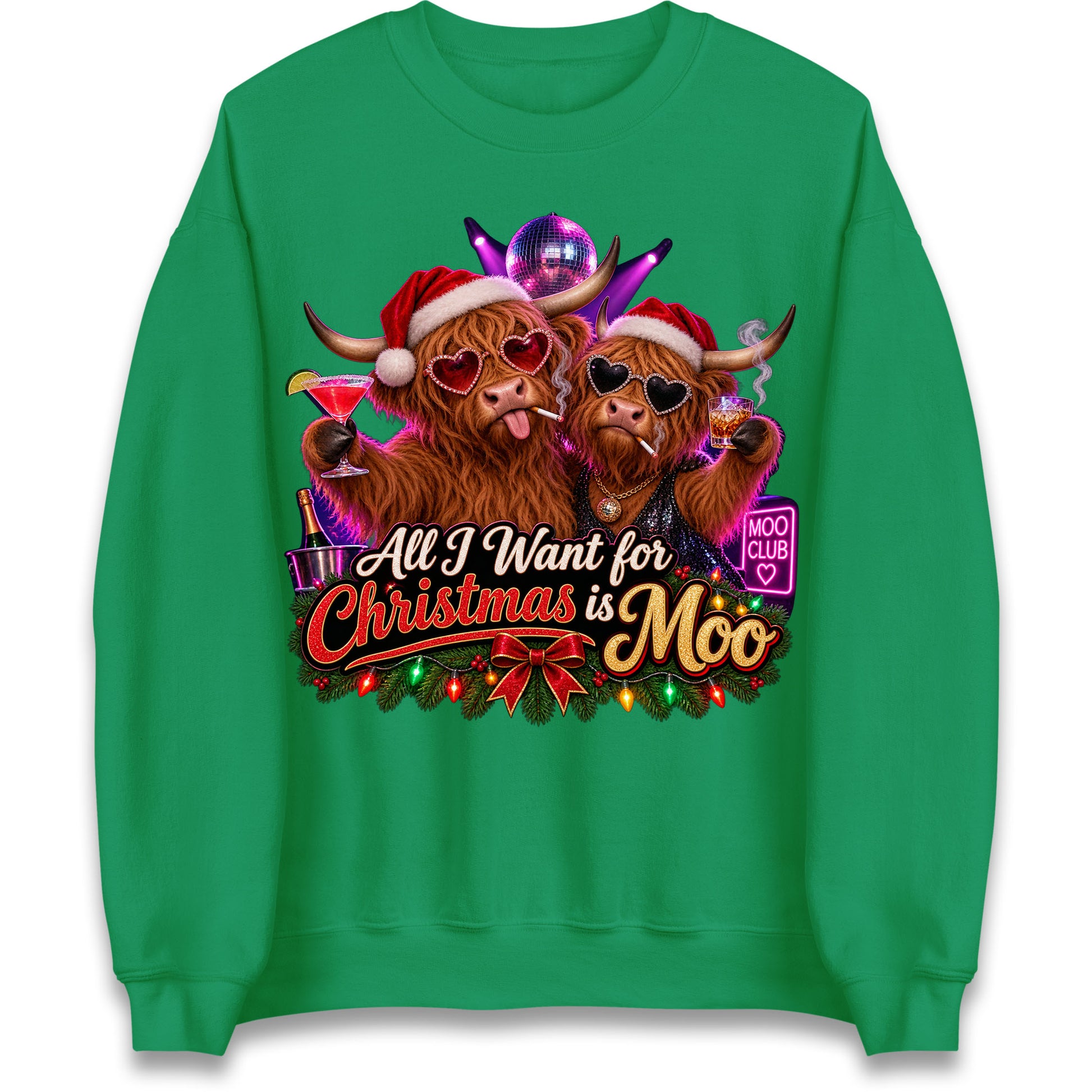 Highland Cow Christmas Jumper