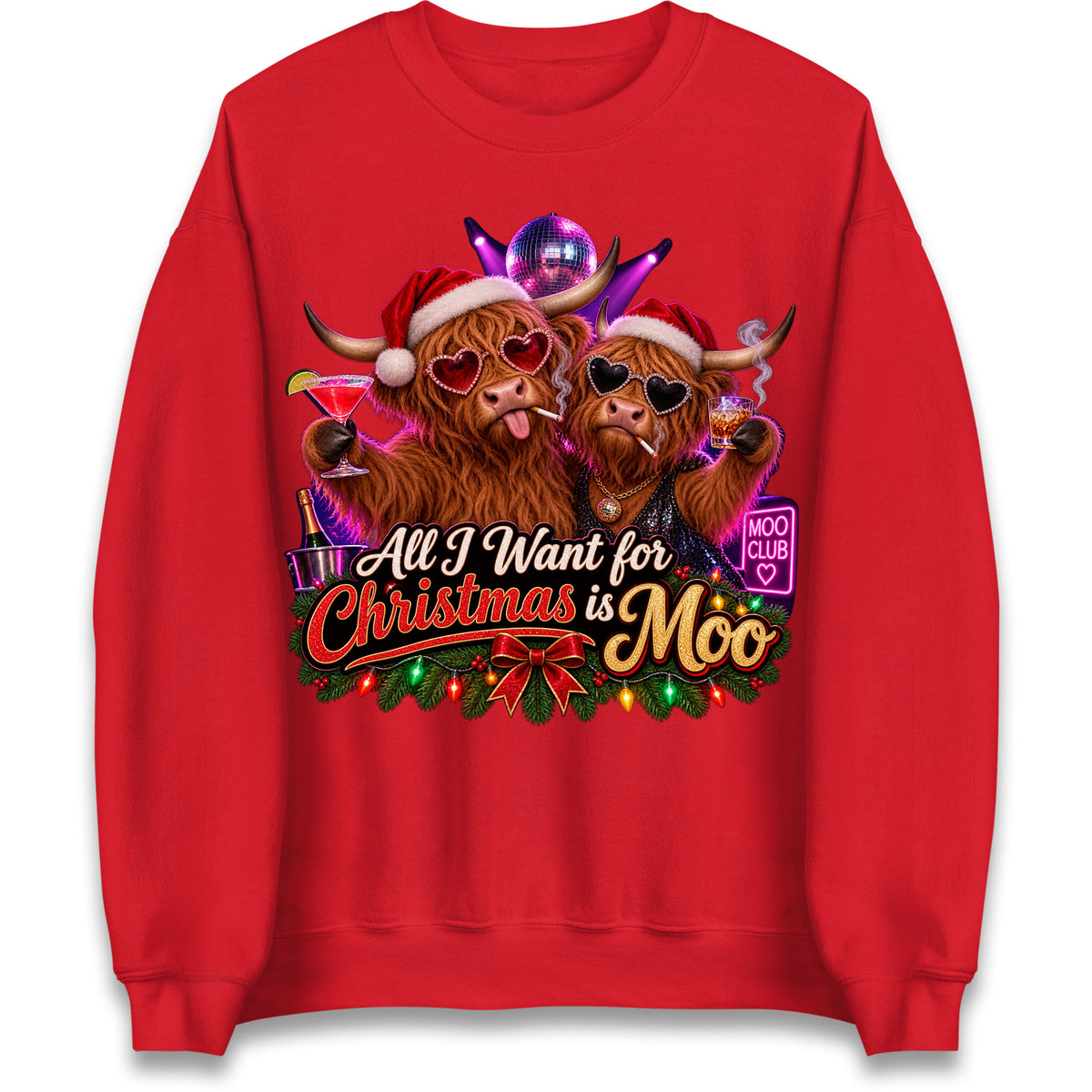 Highland Cow Christmas Jumper