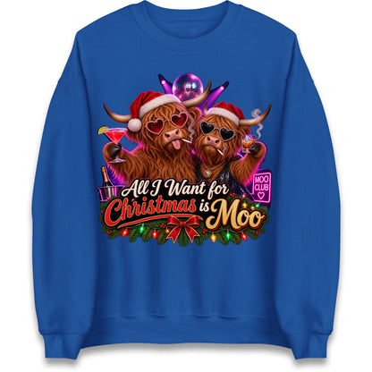 Highland Cow Christmas Jumper