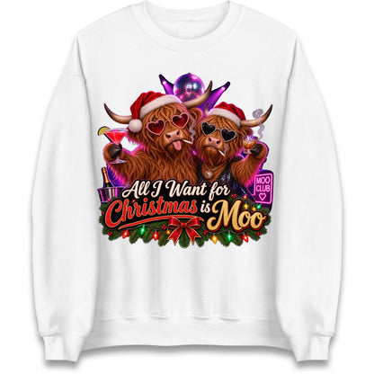 Highland Cow Christmas Jumper