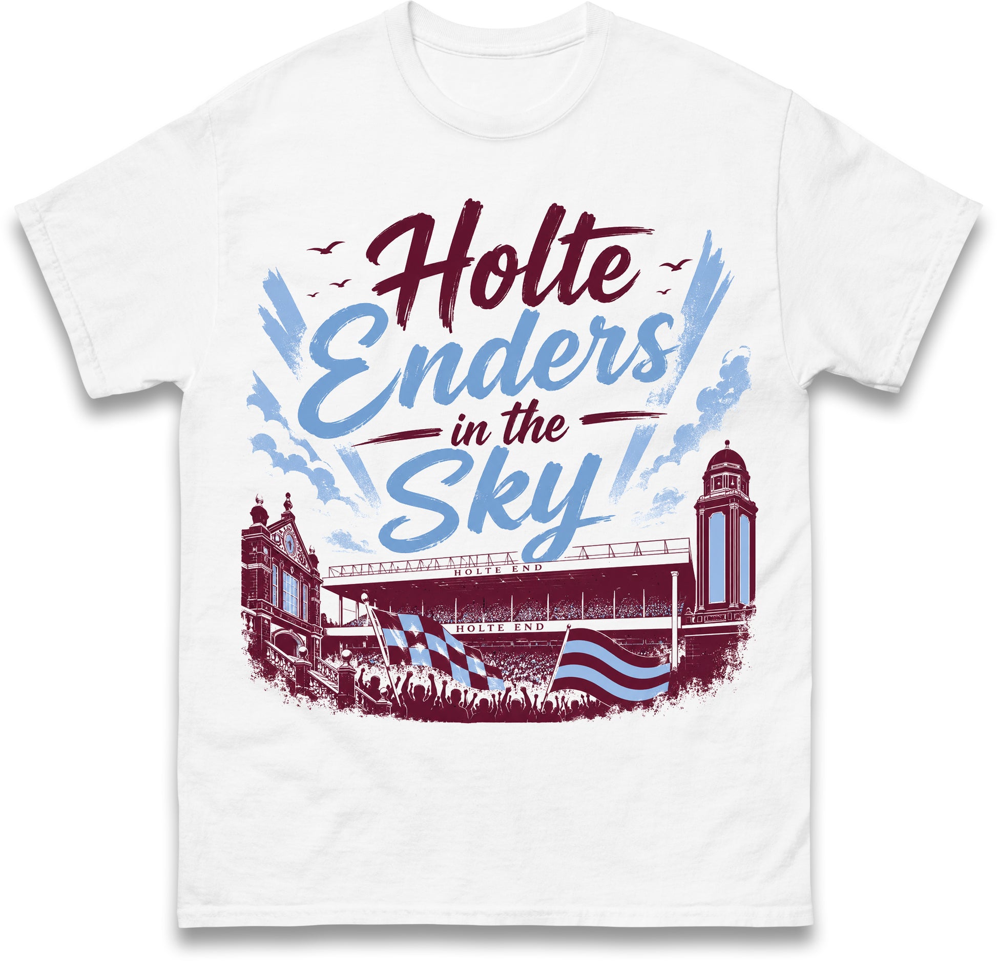 Holte Enders in The Sky Aston Villa Shirt