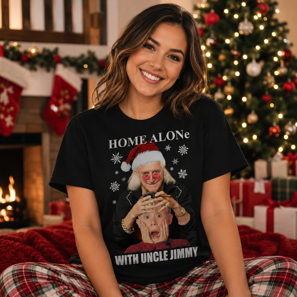 Home Alone Uncle Jimmy Ladies Shirt