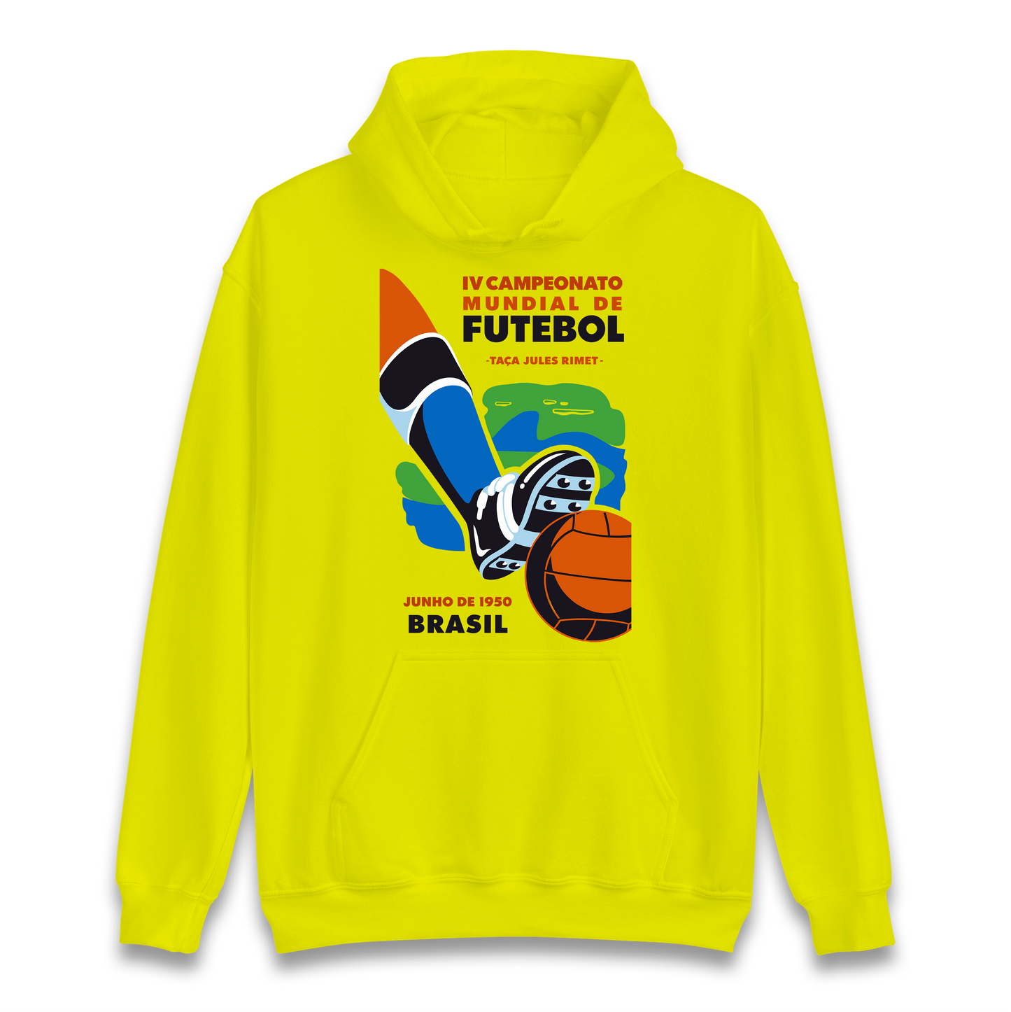 Brasil 1950 Retro World Cup Hoodie